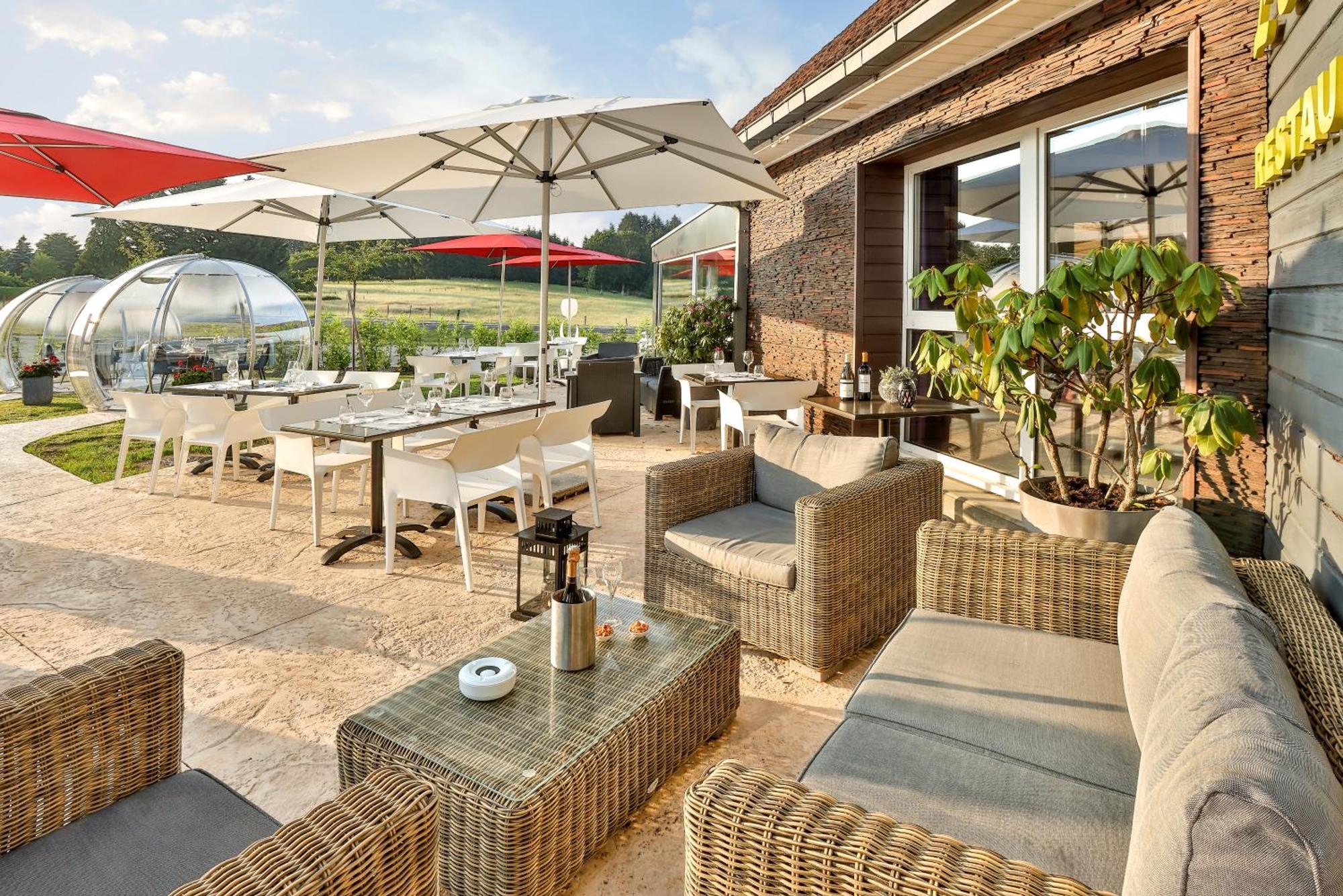 Hotel-Restaurant Logis Europa Maussac Esterno foto